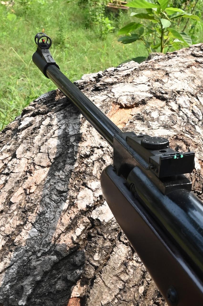 SDB Sniper Nitro 0.177 Cal Air Rifle With Fiber Optic – Beech Wood - Image 5