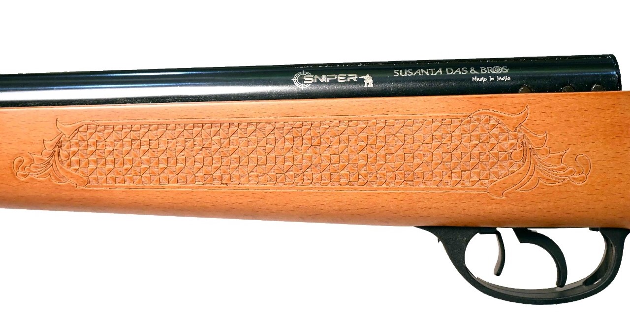 SDB Sniper Nitro 0.177 Cal Air Rifle With Fiber Optic – Beech Wood - Image 2